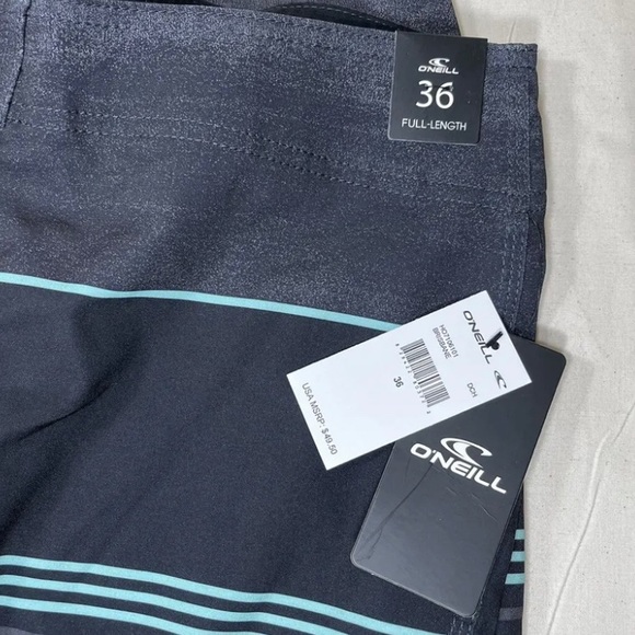 NWT O'Neill Catalina Avalon Board Shorts Swim Trunks DCH Brisbane Charcoal, 36 - Picture 3 of 5